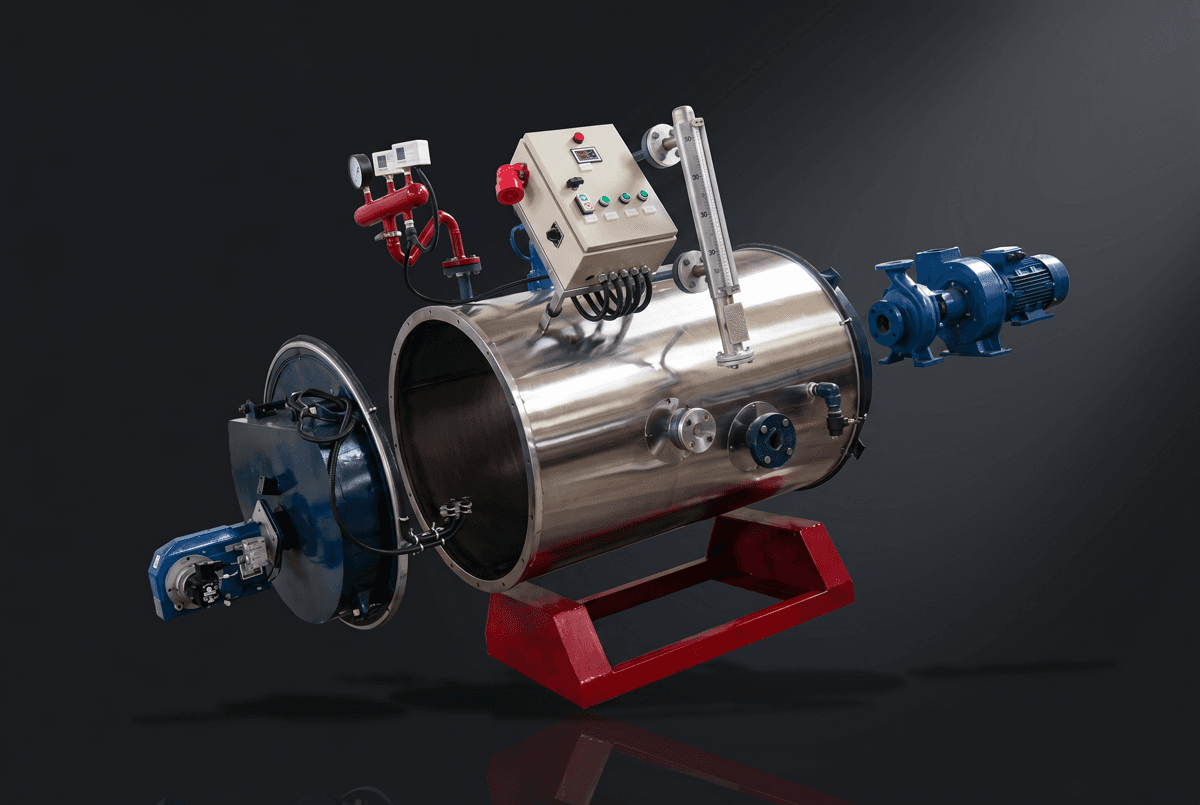 Horizontal Stainless Steel Steam Boiler — thumbnail 3